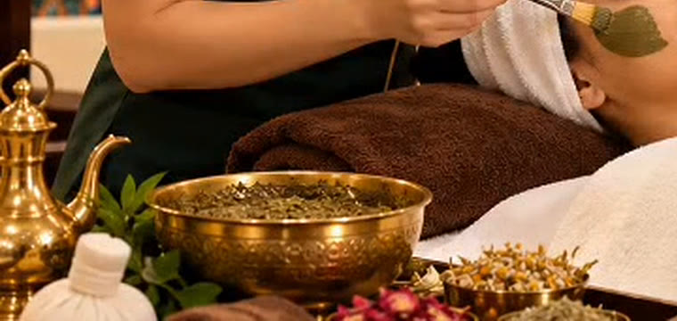 Herbal preparation area