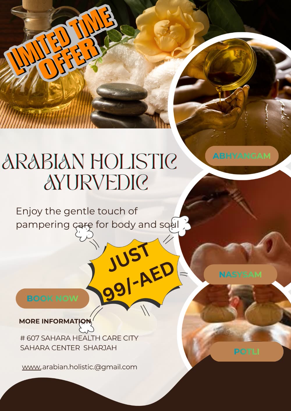 Poster: AED 99 offer